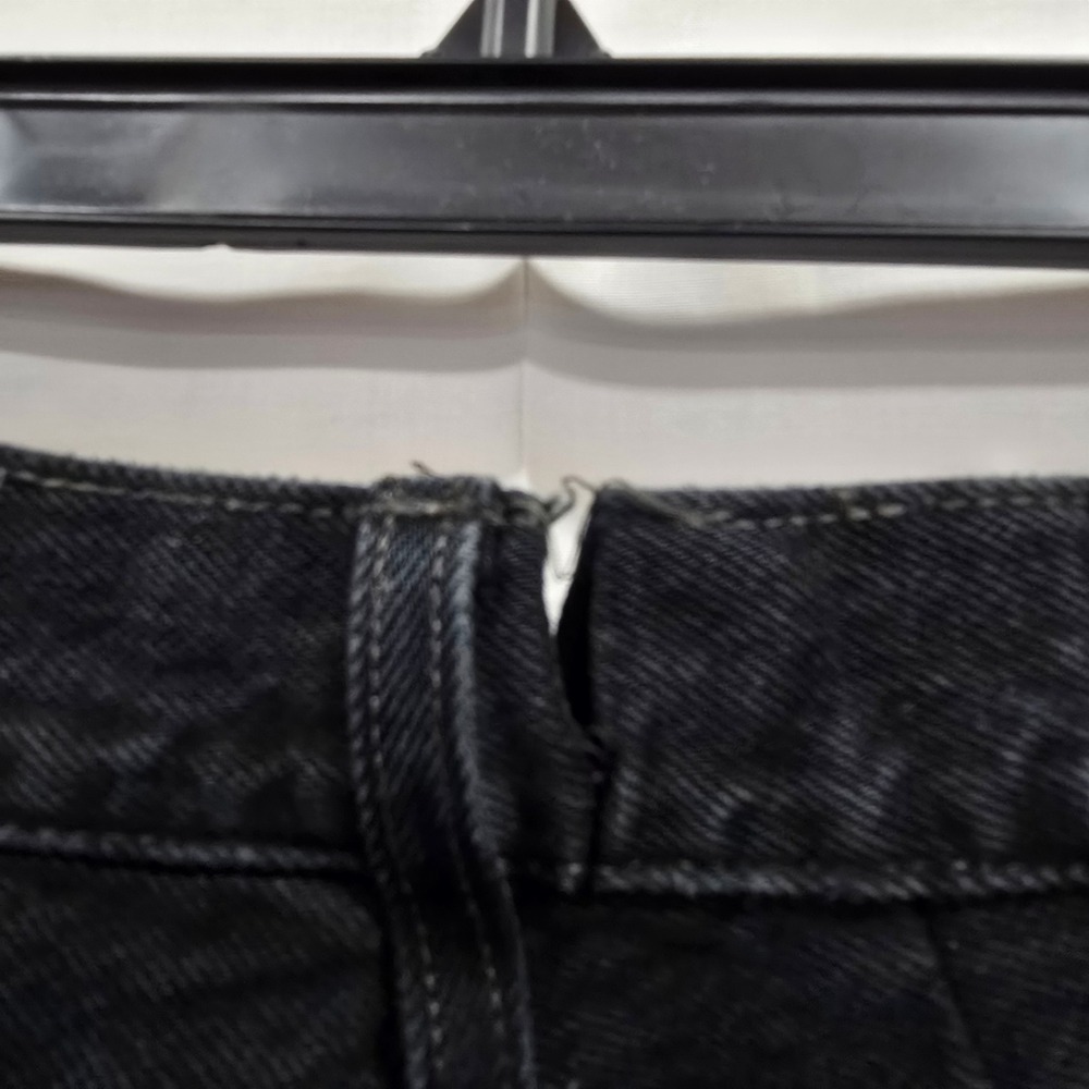 Levis 501 S Skinny Jeans Womens Black Distressed High Rise Denim W30/28 - Picture 6 of 9